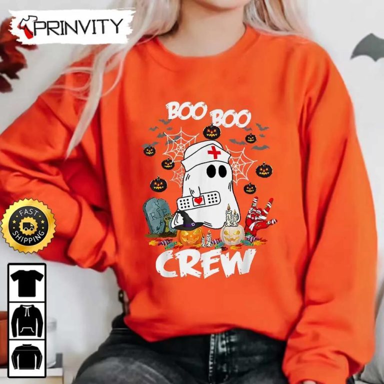 Boo Crew Ghost Design Using Elements Of The Periodic