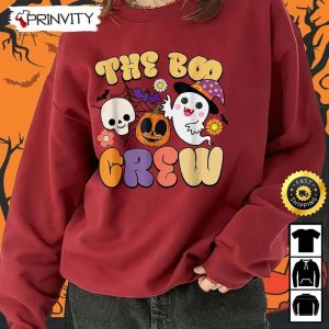 Boo Crew Halloween Funny Ghost Skull Pumpkin Sweatshirt The Boo Crew Halloween Holiday Gifts For Halloween Unisex Hoodie T Shirt Long Sleeve Tank Top 4
