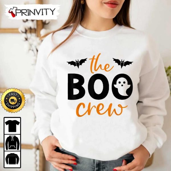 Boo Crew Halloween Matching Sweatshirt, The Boo Crew, Halloween Holiday, Gifts For Halloween, Unisex Hoodie, T-Shirt, Long Sleeve, Tank Top