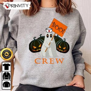 Boo Crew Halloween Pumpkin Ghost Sweatshirt The Boo Crew Halloween Holiday Gifts For Halloween Unisex Hoodie T Shirt Long Sleeve Tank Top 7