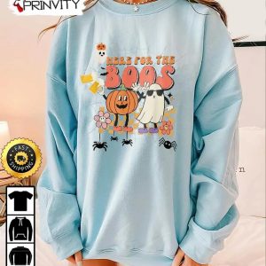 Boo Crew Here For The Boos Ghost Pumpkin Beer Sweatshirt The Boo Crew Halloween Holiday Gifts For Halloween Unisex Hoodie T Shirt Long Sleeve Tank Top 5