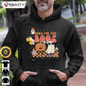 Boo Crew Here For The Boos Ghost Pumpkin Beer Sweatshirt The Boo Crew Halloween Holiday Gifts For Halloween Unisex Hoodie T Shirt Long Sleeve Tank Top 7