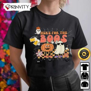 Boo Crew Here For The Boos Ghost Pumpkin Beer Sweatshirt The Boo Crew Halloween Holiday Gifts For Halloween Unisex Hoodie T Shirt Long Sleeve Tank Top 8