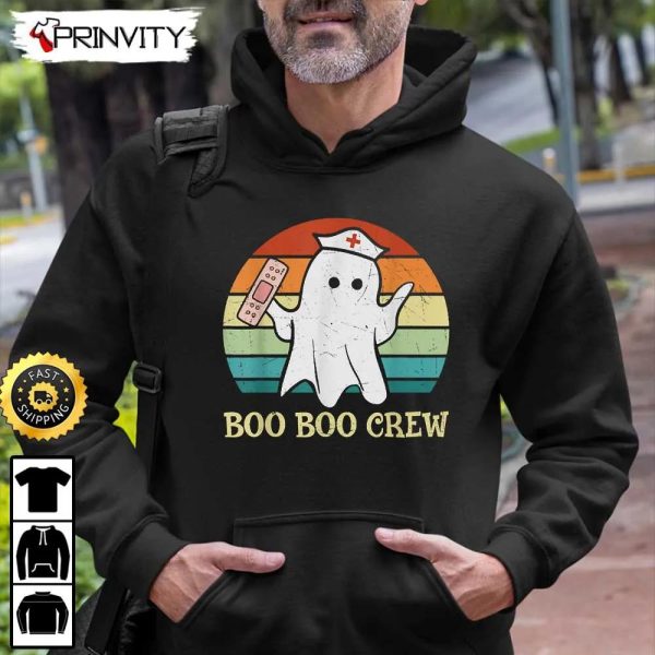 Boo Crew Nurse Halloween Sweatshirt, Nursing Life Healthcare, The Boo Crew, Halloween Holiday, Gifts For Halloween, Unisex Hoodie, T-Shirt, Long Sleeve, Tank Top