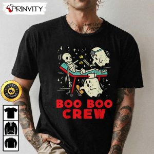 Boo Crew Skeleton Nurse Ghost Sweatshirt The Boo Crew Halloween Holiday Gifts For Halloween unisex Hoodie T Shirt Long Sleeve Tank Top 1