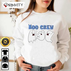Boo Crew Three Icon Ghost Sweatshirt The Boo Crew Halloween Holiday Gifts For Halloween Unisex Hoodie T Shirt Long Sleeve Tank Top 3