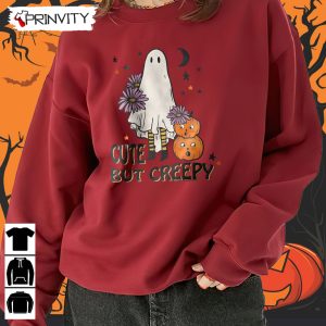 Cute But Creepy Pumpkin Halloween Sweatshirt Halloween Pumpkin Gift For Halloween Halloween Holiday Unisex Hoodie T Shirt Long Sleeve Tank Top Prinvity 100