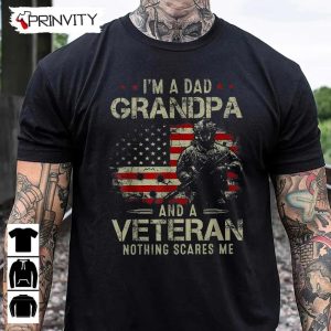 Dad Grandpa A Veteran T Shirt Veterans Day Never Forget Memorial Day Gift For Fathers Day Unisex Hoodie Sweatshirt Long Sleeve 2