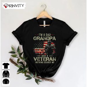 Dad Grandpa A Veteran T Shirt Veterans Day Never Forget Memorial Day Gift For Fathers Day Unisex Hoodie Sweatshirt Long Sleeve 5