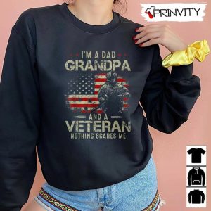 Dad Grandpa A Veteran T Shirt Veterans Day Never Forget Memorial Day Gift For Fathers Day Unisex Hoodie Sweatshirt Long Sleeve 6
