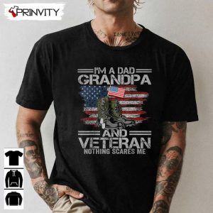Dad Grandpa And A Veteran T Shirt Veterans Day Never Forget Memorial Day Gift For Fathers Day Unisex Hoodie Sweatshirt Long Sleeve 1