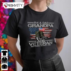 Dad Grandpa And A Veteran T Shirt Veterans Day Never Forget Memorial Day Gift For Fathers Day Unisex Hoodie Sweatshirt Long Sleeve 10