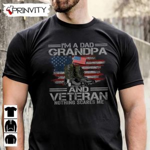 Dad Grandpa And A Veteran T Shirt Veterans Day Never Forget Memorial Day Gift For Fathers Day Unisex Hoodie Sweatshirt Long Sleeve 3