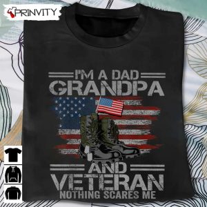 Dad Grandpa And A Veteran T Shirt Veterans Day Never Forget Memorial Day Gift For Fathers Day Unisex Hoodie Sweatshirt Long Sleeve 4