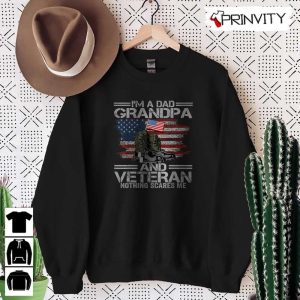 Dad Grandpa And A Veteran T Shirt Veterans Day Never Forget Memorial Day Gift For Fathers Day Unisex Hoodie Sweatshirt Long Sleeve 7