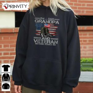 Dad Grandpa And A Veteran T Shirt Veterans Day Never Forget Memorial Day Gift For Fathers Day Unisex Hoodie Sweatshirt Long Sleeve 8