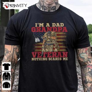 Dad Grandpa And A Veteran T Shirt Veterans Day Never Forget Memorial Day Gift For Fathers Day Unisex Hoodie Sweatshirt Long Sleeve Tank Top 2