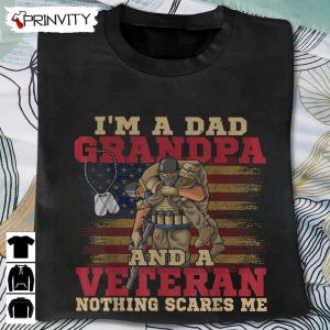 Dad Grandpa And A Veteran T Shirt Veterans Day Never Forget Memorial Day Gift For Fathers Day Unisex Hoodie Sweatshirt Long Sleeve Tank Top 4