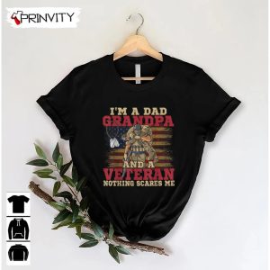 Dad Grandpa And A Veteran T Shirt Veterans Day Never Forget Memorial Day Gift For Fathers Day Unisex Hoodie Sweatshirt Long Sleeve Tank Top 5