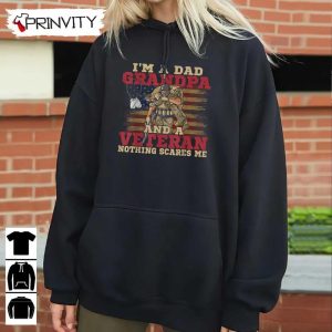 Dad Grandpa And A Veteran T Shirt Veterans Day Never Forget Memorial Day Gift For Fathers Day Unisex Hoodie Sweatshirt Long Sleeve Tank Top 8
