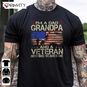 Dad Grandpa And A Veteran T Shirt Veterans Day Never Forget Memorial Day Gift For Fathers Day Unisex Hoodie Sweatshirt Tank Top Long Sleeve 2