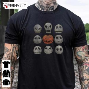 Halloween Disney Jack Skellington Pumpkin Faces T Shirt Gift For Halloween Unisex Hoodie Sweatshirt Long Sleeve Tank Top 8