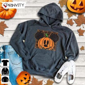 Halloween Pumpkin Disney Mickey Mouse web Hoodie Gift For Halloween Halloween Holiday Unisex T Shirt Sweatshirt Long Sleeve Tank Top Prinvity 4