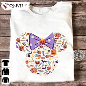 Halloween Pumpkin Disney Minnie Mouse Candy Sweatshirt Gift For Halloween Halloween Holiday Unisex T Shirt Hoodie Long Sleeve Tank Top Prinvity 17
