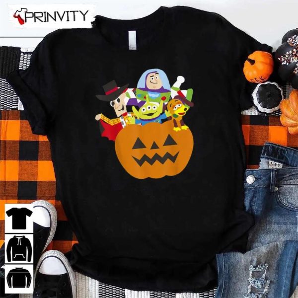 Halloween Pumpkin Disney Pixar Toy Story Sweatshirt, Halloween Pumpkin, Gift For Halloween, Halloween Holiday, Unisex Hoodie, T-Shirt, Long Sleeve, Tank Top – Prinvity