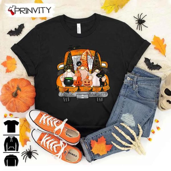 Halloween Pumpkin Gnome Witch Autumn Fall Holiday Sweatshirt, Gift For Halloween, Halloween Holiday, Unisex Hoodie, T-Shirt, Long Sleeve, Tank Top – Prinvity