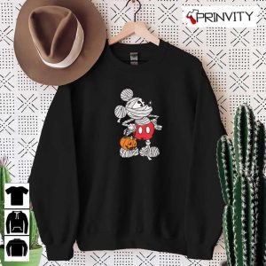 Halloween Pumpkin Mickey Mouse Hoodie Gift For Halloween Halloween Holiday Unisex T Shirt Sweatshirt Long Sleeve Tank Top Prinvity 8