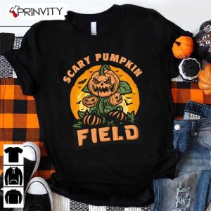 Halloween Pumpkin Scary Field Sweatshirt Gift For Halloween Halloween Holiday Unisex Hoodie T Shirt Long Sleeve Tank Top Prinvity 15 1