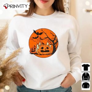 Halloween Pumpkin Scene Sweatshirt Gift For Halloween Halloween Holiday Unisex Hoodie T Shirt Long Sleeve Tank Top Prinvity 10 1