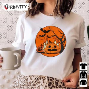 Halloween Pumpkin Scene Sweatshirt Gift For Halloween Halloween Holiday Unisex Hoodie T Shirt Long Sleeve Tank Top Prinvity 17 1