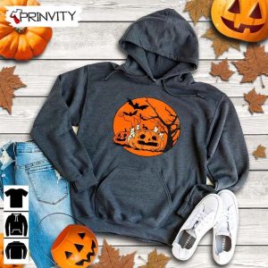 Halloween Pumpkin Scene Sweatshirt Gift For Halloween Halloween Holiday Unisex Hoodie T Shirt Long Sleeve Tank Top Prinvity 2 1