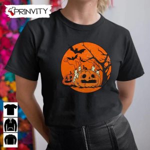 Halloween Pumpkin Scene Sweatshirt Gift For Halloween Halloween Holiday Unisex Hoodie T Shirt Long Sleeve Tank Top Prinvity 23 1
