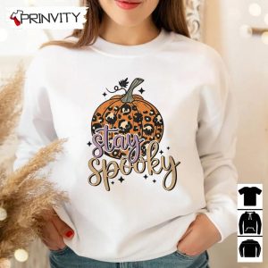 Halloween Pumpkin Stay Spooky Sweatshirt Gift For Halloween Halloween Holiday Unisex Hoodie T Shirt Long Sleeve Tank Top Prinvity 9 1