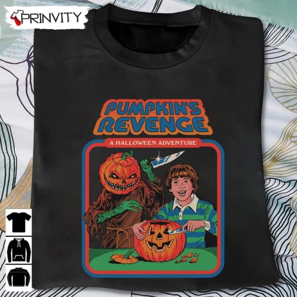 Halloween Pumpkins Revenge Sweatshirt, Gift For Halloween, Halloween Holiday, Unisex Hoodie, T-Shirt, Long Sleeve, Tank Top – Prinvity