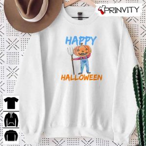 Happy Halloween Pumpkin Head Sweatshirt Gift For Halloween Halloween Holiday Unisex Hoodie T Shirt Long Sleeve Tank Top Prinvity 10 1