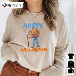 Happy Halloween Pumpkin Head Sweatshirt Gift For Halloween Halloween Holiday Unisex Hoodie T Shirt Long Sleeve Tank Top Prinvity 4 1