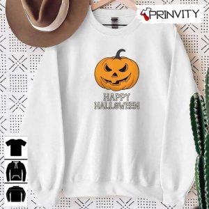 Happy Halloween Pumpkin Scary Sweatshirt Gift For Halloween Halloween Holiday Unisex Hoodie T Shirt Long Sleeve Tank Top Prinvity 11 1