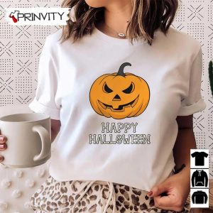 Happy Halloween Pumpkin Scary Sweatshirt Gift For Halloween Halloween Holiday Unisex Hoodie T Shirt Long Sleeve Tank Top Prinvity 17 1