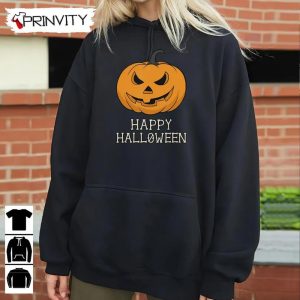 Happy Halloween Pumpkin Scary Sweatshirt Gift For Halloween Halloween Holiday Unisex Hoodie T Shirt Long Sleeve Tank Top Prinvity 20 1