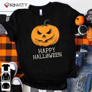 Happy Halloween Pumpkin Scary Sweatshirt Gift For Halloween Halloween Holiday Unisex Hoodie T Shirt Long Sleeve Tank Top Prinvity 25 1