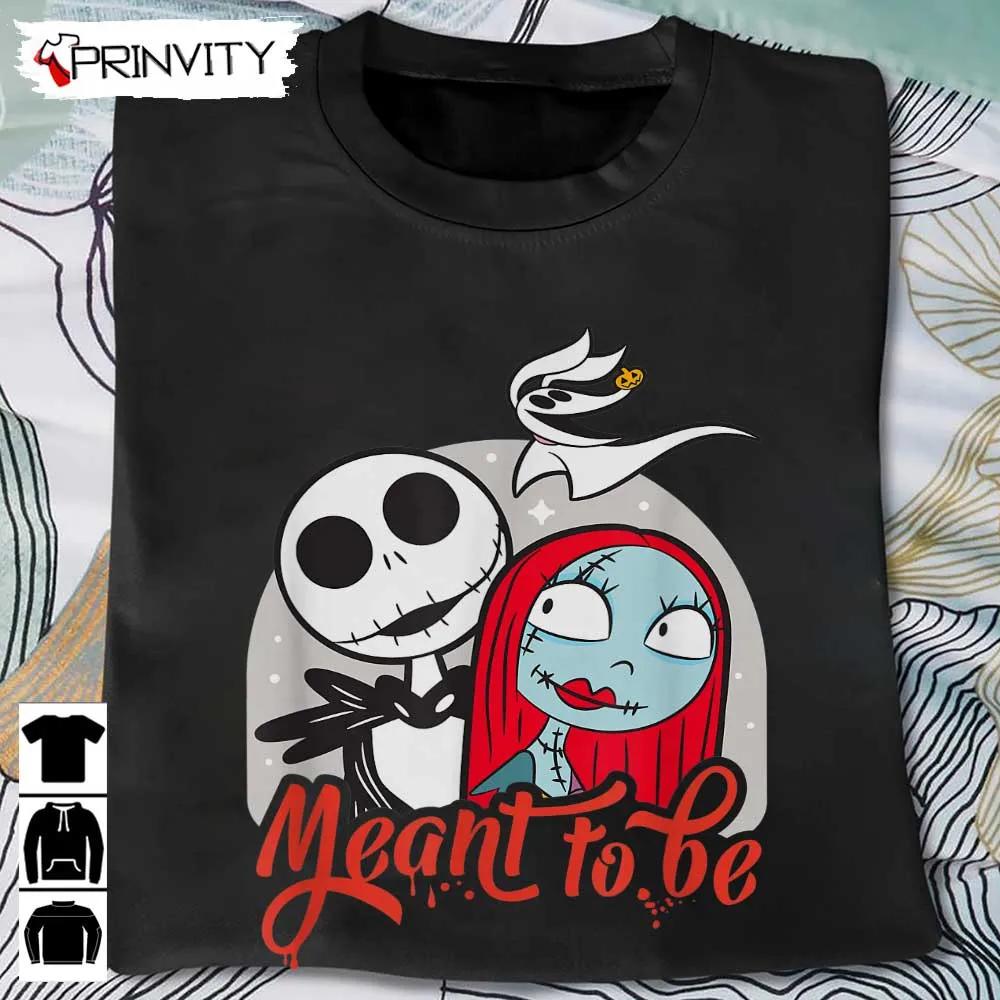 Jack And Sally Nightmare Before Christmas T-Shirt, Jack Skeleton, Gift For Halloween, Unisex Hoodie, Sweatshirt, Long Sleeve, Tank Top