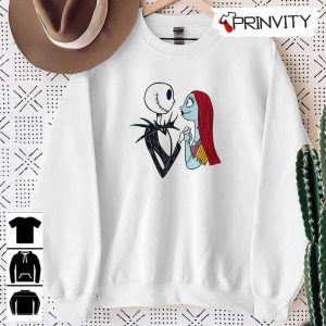 Jack Sally Nightmare Before Christmas T Shirt Jack Skeleton Gift For Halloween Unisex Hoodie Sweatshirt Long Sleeve 8
