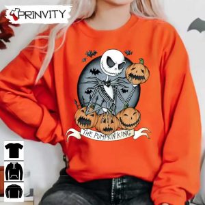 Jack Skeleton The Pumpkin King Halloween Sweatshirt, Disney, Halloween Pumpkin, Gift For Halloween, Halloween Holiday, Unisex Hoodie, T-Shirt, Long Sleeve, Tank Top – Prinvity