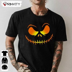 Jack Skellington Face T Shirt Jack Skeleton Pumpkin Gift For Halloween Unisex Hoodie Sweatshirt Long Sleeve Tank Top 1