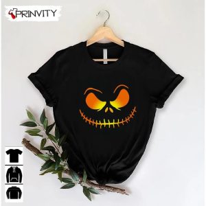 Jack Skellington Face T Shirt Jack Skeleton Pumpkin Gift For Halloween Unisex Hoodie Sweatshirt Long Sleeve Tank Top 3