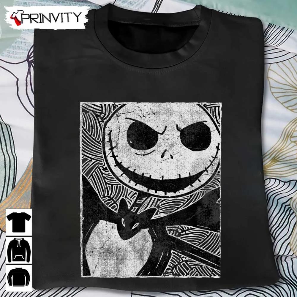 Jack Skellington Sketch T-Shirt, Jack Skeleton, Gift For Halloween, Unisex Hoodie, Sweatshirt, Long Sleeve, Tank Top